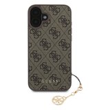 Guess Hrbtni ovitek za iPhone 16 z natisnjenim ovitkom 4G, Rjava, (21749303) Cene