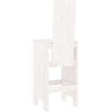 vidaXL barski stolci 2 kom bijeli 40 x 42 x 120 cm od masivne borovine | shoptok.hr