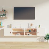 vidaXL Zidni ormarići 2 kom bijeli 80 x 30 x 30 cm od masivne borovine Cijene