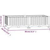  Povišena gredica 80 x 40 x 23 cm od polipropilena | shoptok.hr