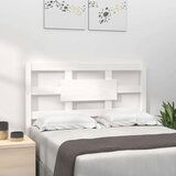  Posteljno vzglavje belo 105,5x4x100 cm trdna borovina, (20933605) | Shoptok.si