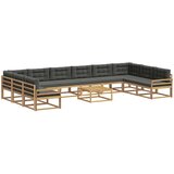  Set vanjskih sofa 11 kom. Bijela i antracit | shoptok.hr