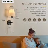 BRIMETI 2x brezžična stenska svetilka z baterijo | Shoptok.si
