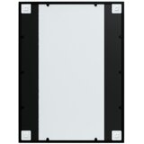 vidaXL Stensko ogledalo 2 kosa črno 80x60 cm kovinsko | Shoptok.si