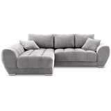 Windsor & Co Sofas svijetlosiva baršunasta kutna garnitura na razvlačenje Nuage, lijevi kut Cijene