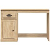vidaXL Pisalna miza s predalom sonoma hrast 115x50x75cm inženirski les | Shoptok.si