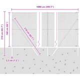vidaXL heksagonalna ograja zelena 1,6x100 m jeklo, ograjni stebri 13 kosov zelena Ø32 mm 210 cm pocinkano jeklo | Shoptok.si