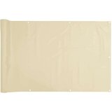 Balkonski zaslon za privatnost krem 300 x 120 cm PVC | shoptok.hr