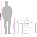  Fotelja krem 60 cm od umjetne kože | shoptok.hr