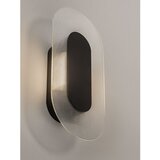 Nova Luce Mat crna metalna LED zidna lampa Vetrio – | shoptok.hr