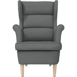  Fotelja tamnosiva 74x84x100 cm od tkanine | Eponuda.com