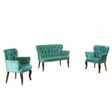 Atelier Del Sofa sofa i dve fotelje paris walnut wooden sea green cene