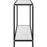  Konzolni stol bijeli 100 x 35 x 75 cm od kaljenog stakla | Eponuda.ba