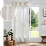 Douceur d intérieur Bež prosojna zavesa 140x280 cm Marius – | Shoptok.si