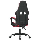  Gaming stol z oporo za noge črno in rdeče umetno usnje, (21378098) | Shoptok.si