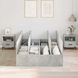 Krevet s ladicama Betonski sivi 120 x 200 cm Konstruirano drvo | Eponuda.ba