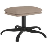 The Living Store Stolček za noge svetlo siv 60x60x36 cm tkanina iz mikrovlaken - Stolček Za Noge, (21419752) | Shoptok.si