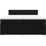  Krevet s oprugama i madracem crni 200x200 cm od tkanine | shoptok.hr