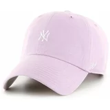 47 Brand Bombažna bejzbolska kapa MLB New York Yankees vijolična barva, B-BSRNR17GWS-YX