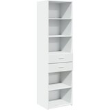  The Living Store Visoka omara bela 50x42,5x185 cm inženirski les - Visoka Omara, (21496468) | Shoptok.si