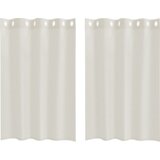  Zavjese sa zavjesama 2 pcs Krem 140 x 140 cm Poliester | shoptok.hr