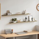  Zidne police 2 kom boja hrasta sonome 100 x 9 x 3 cm | shoptok.hr