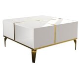 Hanah home sto za dnevnu sobu nirvana white gold | ePonuda.com