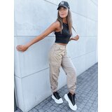 DStreet Spodnie damskie spadochronowe ADVENTURE beżowe | shoptok.hr