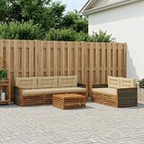  Set vanjskih sofa 6 kom. Prirodna i bež | shoptok.hr