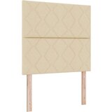  Postelja z vzmetnico z vzglavjem krema 120 x 200 cm blago, (5000128554) | Shoptok.si