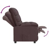  Naslonjač od tkanine tamnosmeđi | shoptok.hr