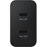 Zidni punjač Samsung 50W 3A 2 x USB-C s USB-C kabelom crni EP-T5020XBEGEU | Shoptok.si