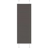 vidaXL Plisirana žaluzija črna 45x100 cm Širina tkanine 44,4 cm | Shoptok.si