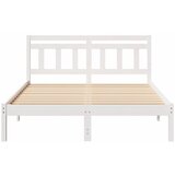  Krevetna konstrukcija Bijelo 135 x 190 cm Čvrsto borovo drvo | shoptok.hr