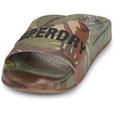 Superdry Camo Print Pool Slide Kaki | shoptok.hr