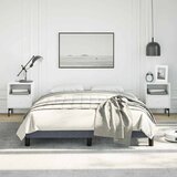  Okvir kreveta bez madraca tamno sivi 137x190 cm puni baršun | Shoptok.si