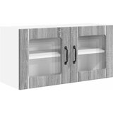  Zidni stakleni ormarić PORTO Siva Sonoma 80 x 31 x 40 cm | Eponuda.com
