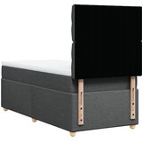  Krevet s oprugama i madracem tamnosivi 90 x 190 cm od tkanine | shoptok.hr