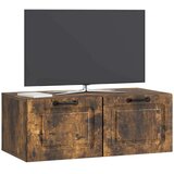 TV Omarica za TV, ki jo lahko montiraš na steno Dimljen hrast, (5000220406) | Shoptok.si