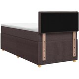  Boxspring krevet s madracem Tamno smeđa 90 x 200 cm Tkanina - Tamno smeđa 90 x 200 cm Dizajn linija | shoptok.hr