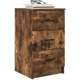 vidaXL Nočna omarica Dimljeni hrast 38 x 38 x 66 cm Konstruiran les | Shoptok.si
