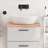  Kopalniški pult svetlo rjav 60x60x4 cm obdelan trden les Cene
