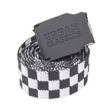 Urban Classics Accessoires UC Canvas Belt Checkerboard 150cm black/white | Shoptok.si