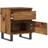 vidaXL Noćni ormarić boja staro drvo 40x35x50 cm konstruiranog drva | shoptok.hr