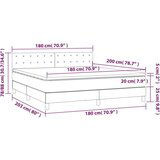  Box spring s madracem LED svjetlosivi 180x200 cm tkanina | shoptok.hr