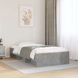 vidaXL Okvir kreveta boja betona 90x200 cm od konstruiranog drva | shoptok.hr