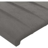  Uzglavlje svjetlosivo 200x5x118/128 cm baršunasto | shoptok.hr