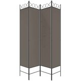  Paravan - Sobna pregrada s 4 panela antracit 160x220 cm od tkanine - Antracit 160 x 220 cm 1 4 | shoptok.hr