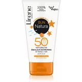 Lirene Sun Natura hidratantna zaštitna emulzija za lice i tijelo SPF 50 120 ml