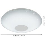 Eglo voltago2 plafonjera/1, led, 20w, 2500lm, prom 375, sa daljinskim 2700k-5000k, bijela | shoptok.hr